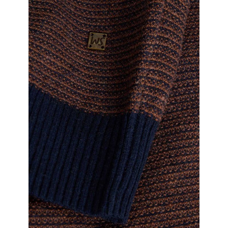 White Stuff Newport Merino Jacquard Funnel Jersey image number 2